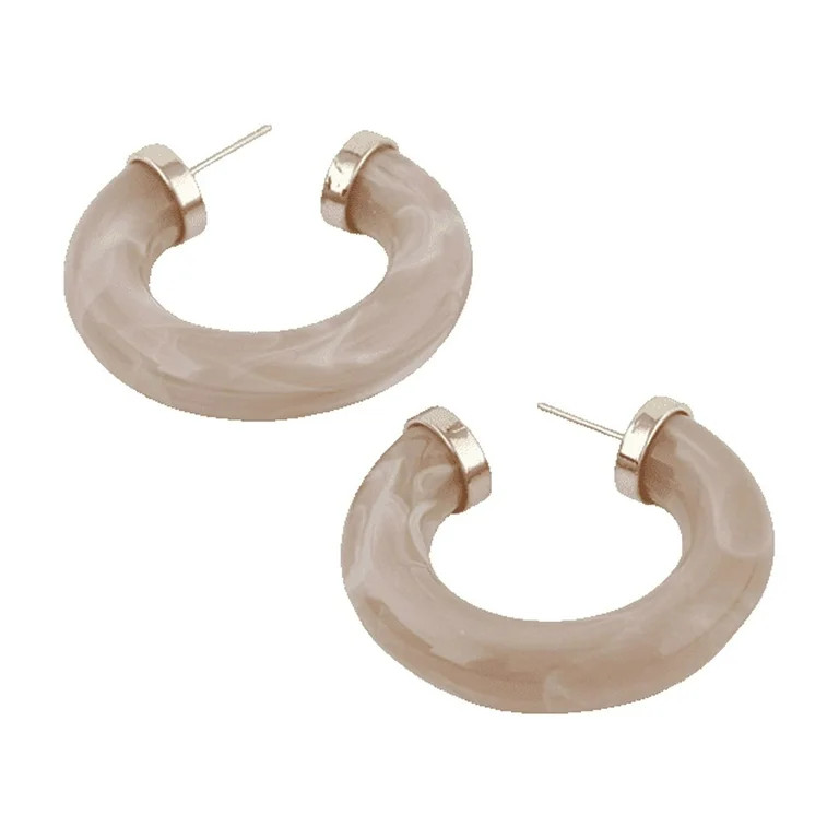 Marble Hoop Earring - Walmart.com | Walmart (US)