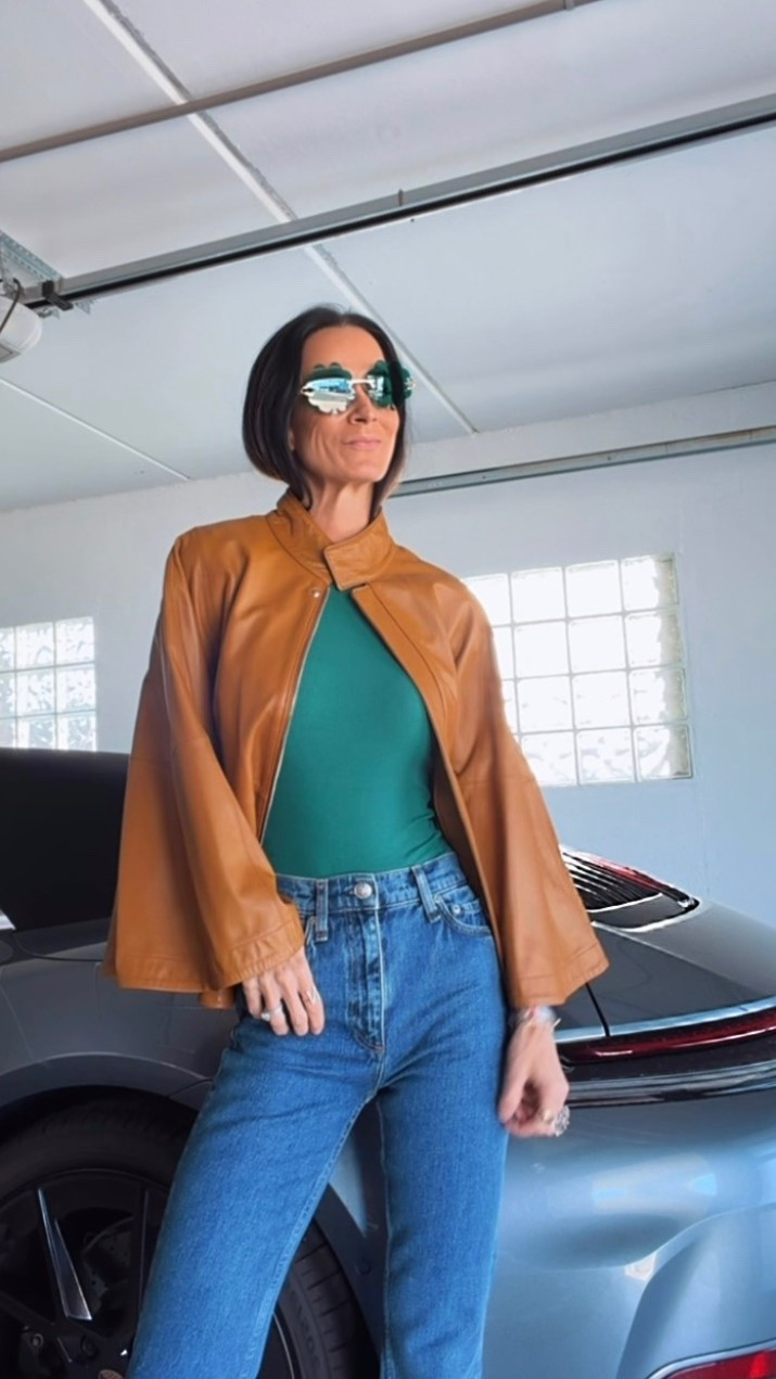 These jeans are better than the viral Khatie pair, trust me. Wearing a 23 and they fit like a glove!

Cape is Zara. Top is Amazon!  Boots are incredible by Gucci! 

Nicole Colee, denim moment 



#LTKootd #LTKdayinmylife #LTKgrwm