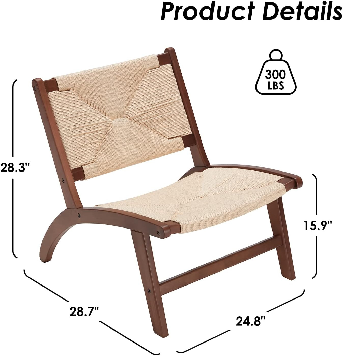 Modern Boho Accent Chairs for Living Room,Bedroom Reading Chair Mid Century Lounge Chair,Side Cha... | Amazon (US)