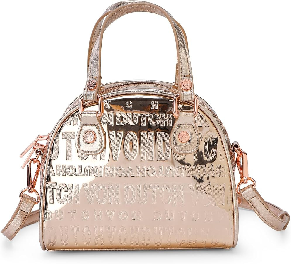 Von Dutch Womens Reflective Bowling Bag Purse - Womens Handbag with Adjustable Strap, Spacious In... | Amazon (US)