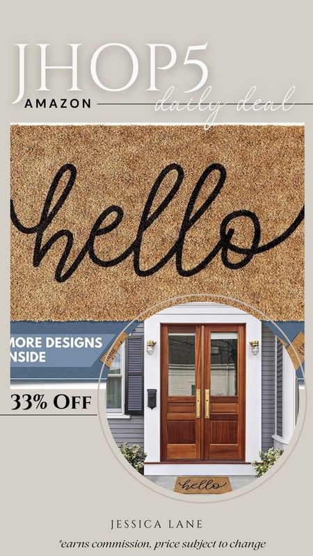 Amazon daily deal, save 33% on outdoor graphic welcome mats. Porch Decor, welcome mats, graphic welcome mats, outdoor decor, Amazon home, Amazon deal

#LTKsalealert #LTKhome #LTKSeasonal