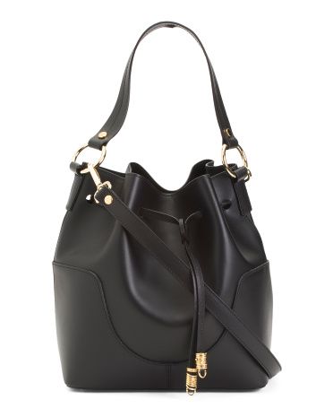 Made In Italy Leather Bucket Bag | Handbags | Marshalls | Marshalls