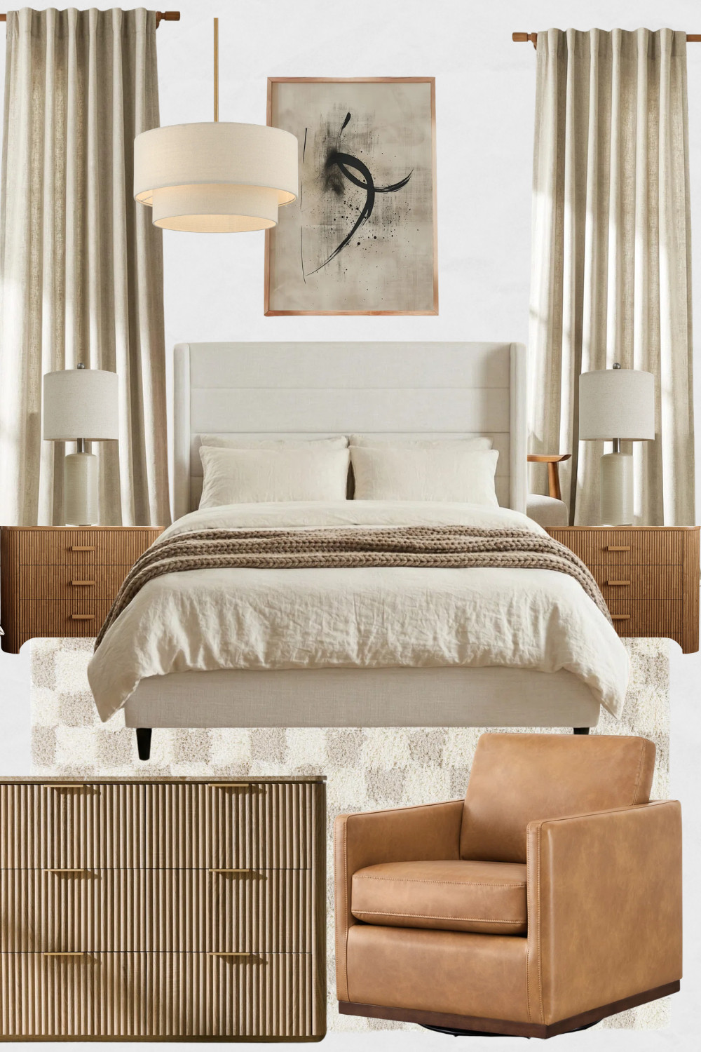 Cream Scandinavian Bedroom Moodboard, Cream & Tan Bedroom Moodboard, Cream Bedroom Design Ideas, Cozy Bedroom Design, Cozy Bedroom Decor, Cream Headboard, Solid Wood Nightstands

#bedroommoodboard #bedroomdesign #scandibedroom #scandidecor #scandinaviandesign #creambedroom 

 #LTKHome #LTKSaleAlert