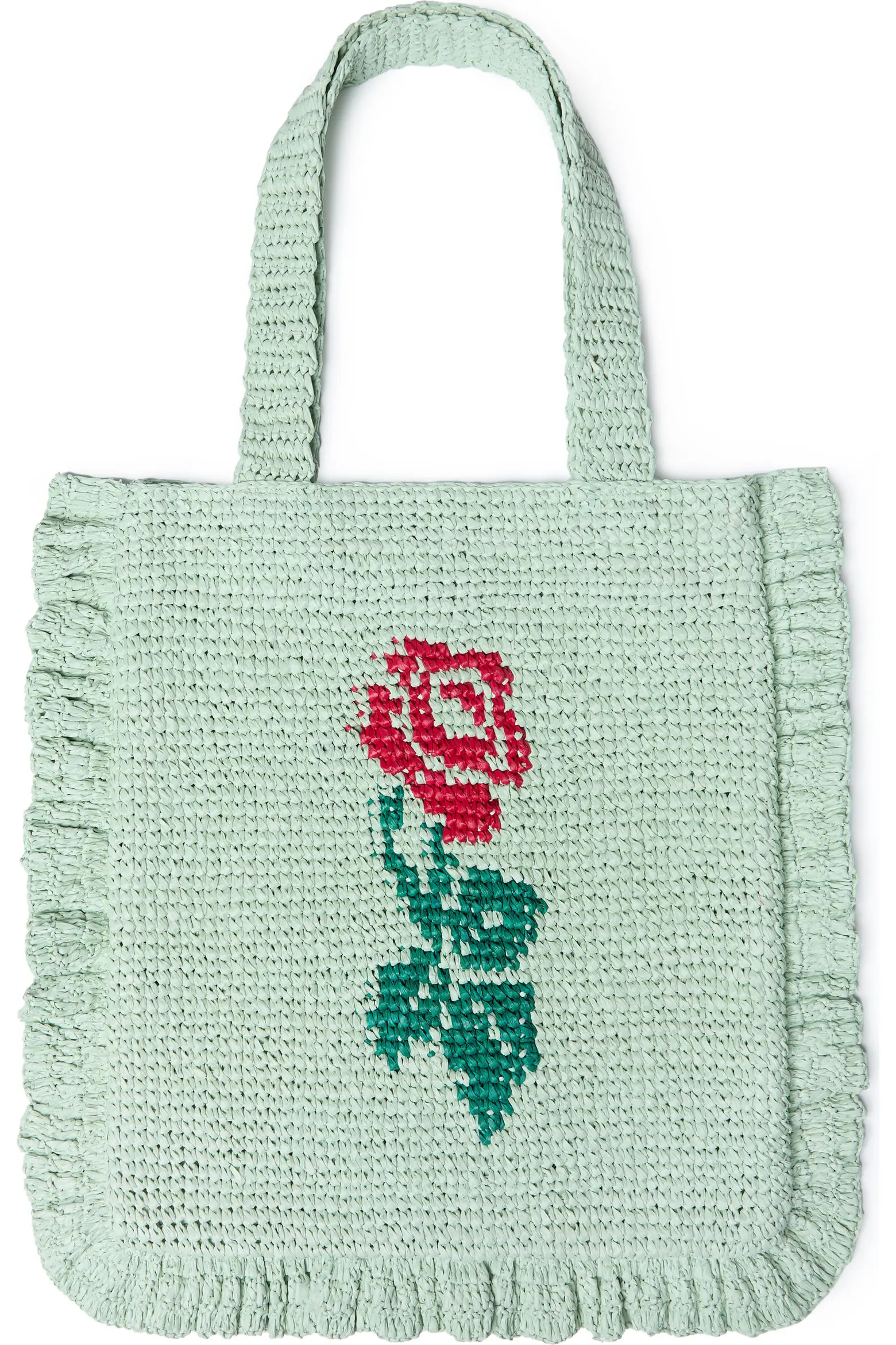 Justine Raffia Ruffle Tote Bag (Women) | Nordstromrack | Nordstrom Rack