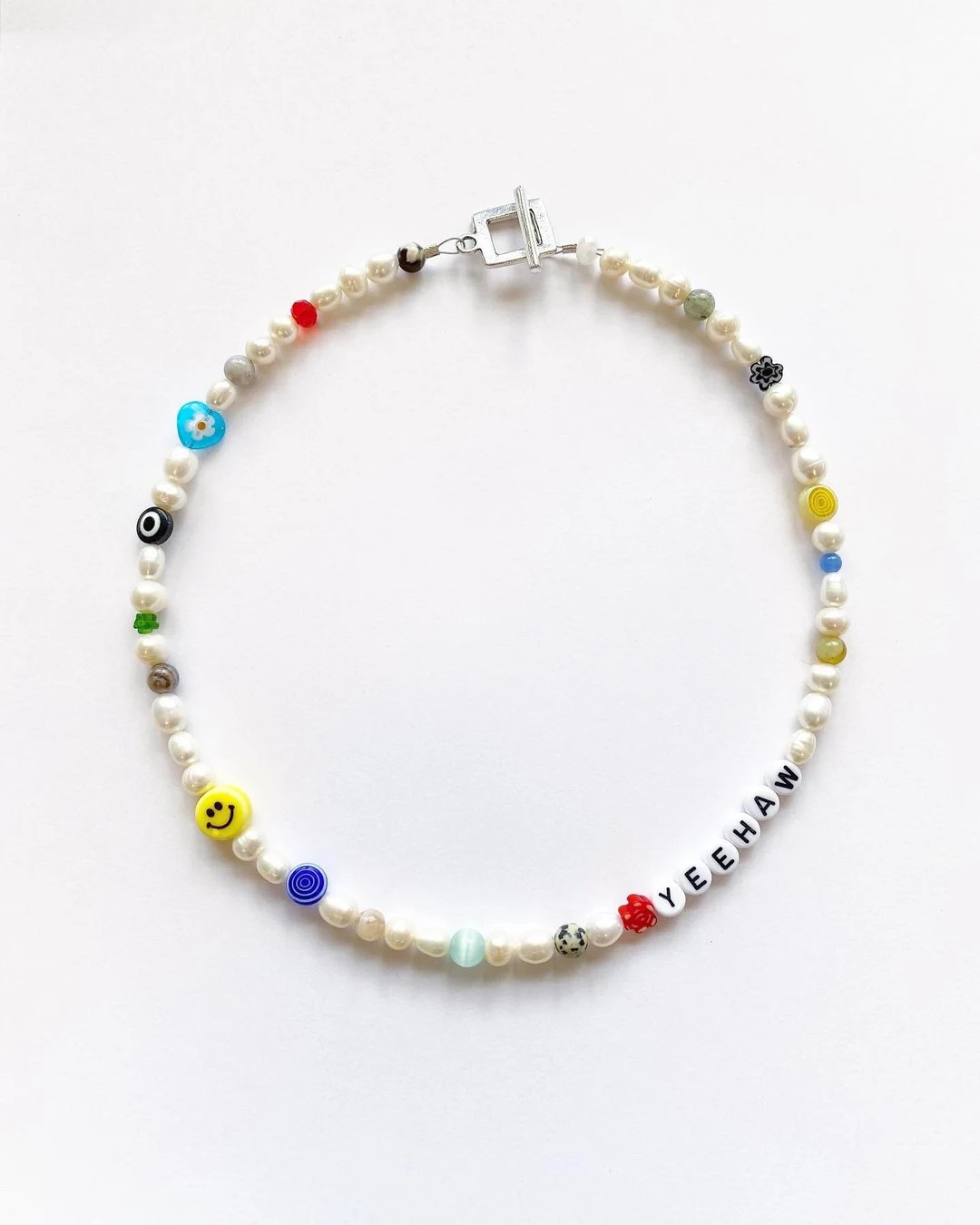 Handmade Customizable Beaded Necklaces Beaded Name Necklace - Etsy | Etsy (US)