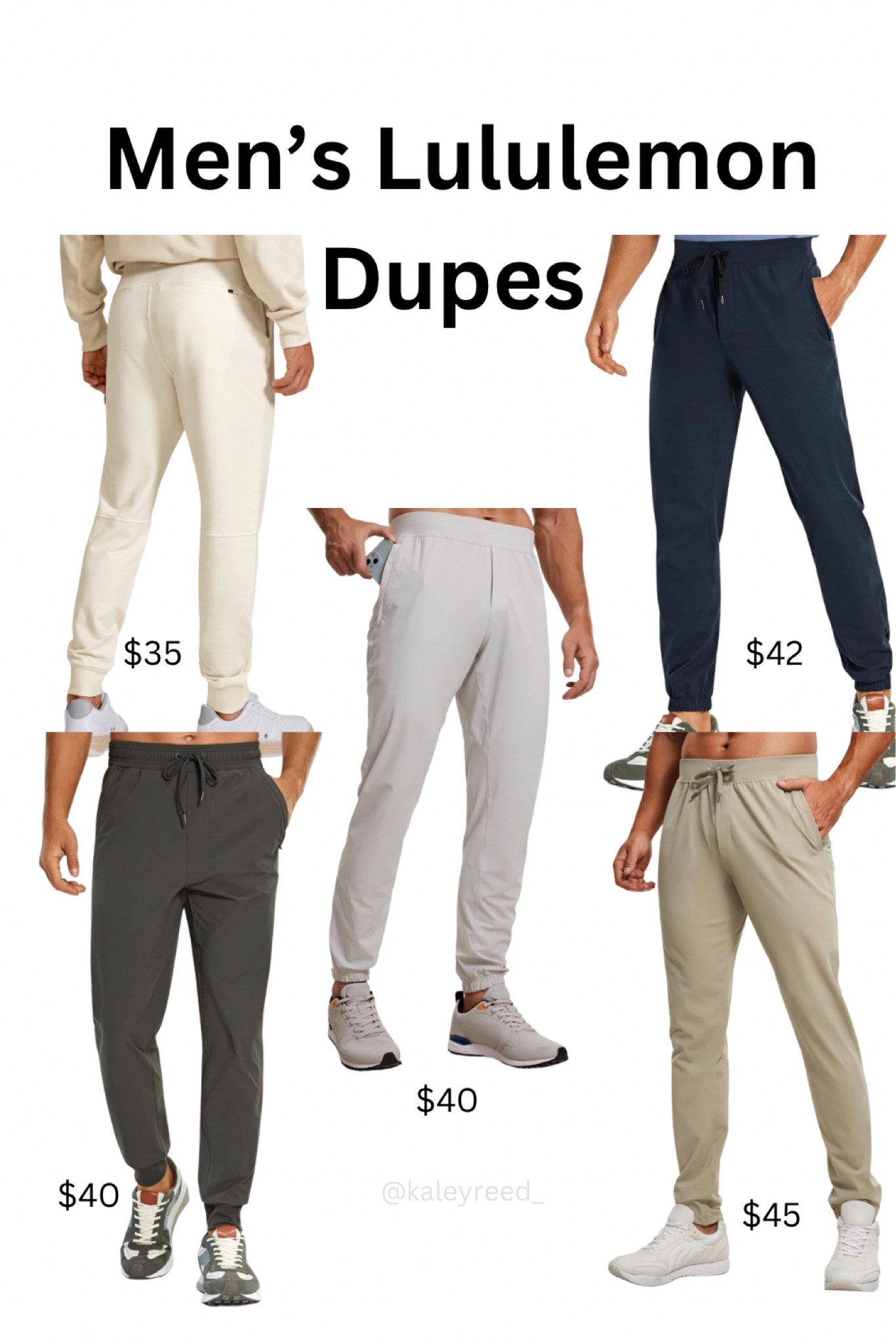 Men’s Lulu Joggers Dupes 

#luludupes #mensjoggers #amazonfinds #boyfriendgiftguide #husbandgiftguide #dadgiftguide

#LTKfindsunder50 #LTKfitness #LTKGiftGuide