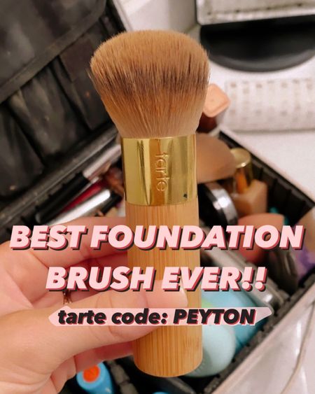 Best foundation brush!! The Tarte Cosmetics buffer brush🙌🏻 

Use code: PEYTON for 15% off sitewide!

#LTKstyletip #LTKbeauty #LTKunder50