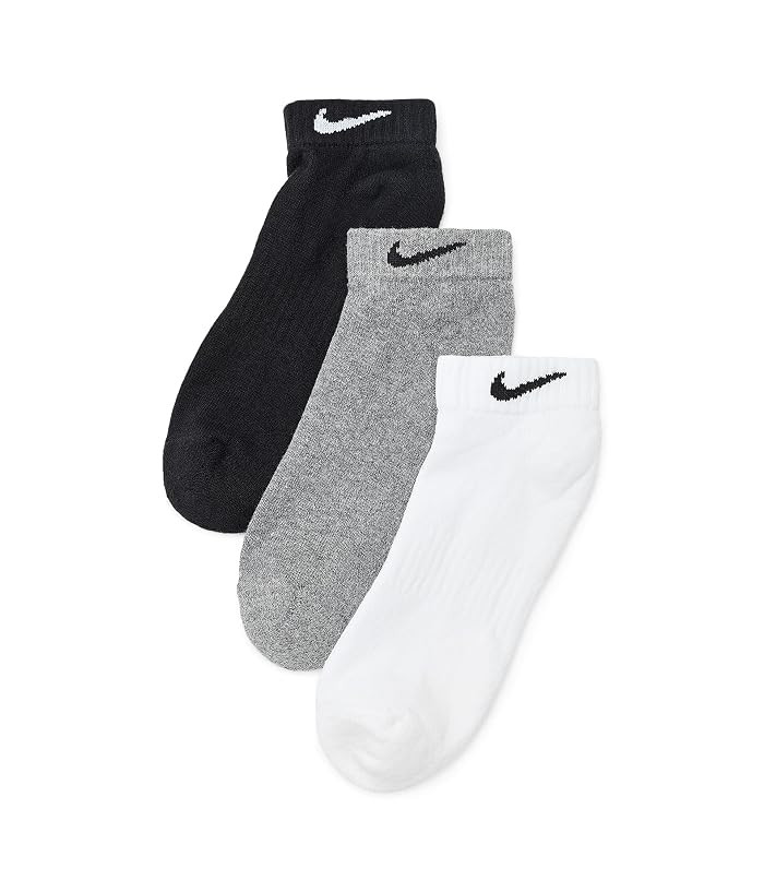 Nike Everyday Cushion Low Socks 3-Pair Pack Athletic Shoes Multicolor: MD (US Men's Shoe 6-8 - Women's Shoe 6-10) One Size | Zappos.com