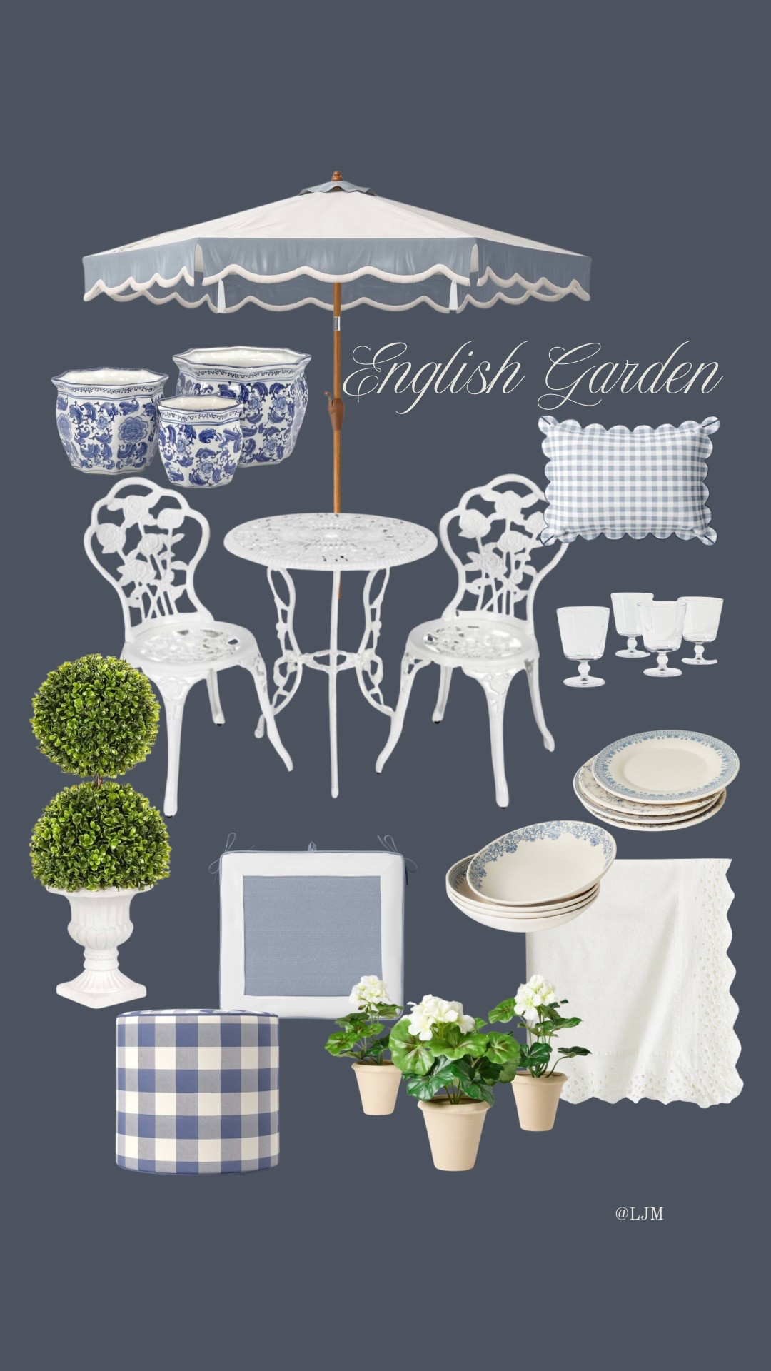 Classic English Garden inspired patio finds! 

#LTKSeasonal #LTKHome