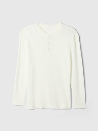 Kids Recycled Waffle Henley Undershirt | Gap (US)