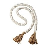 Mud Pie Wood Bead Garland, White | Amazon (US)