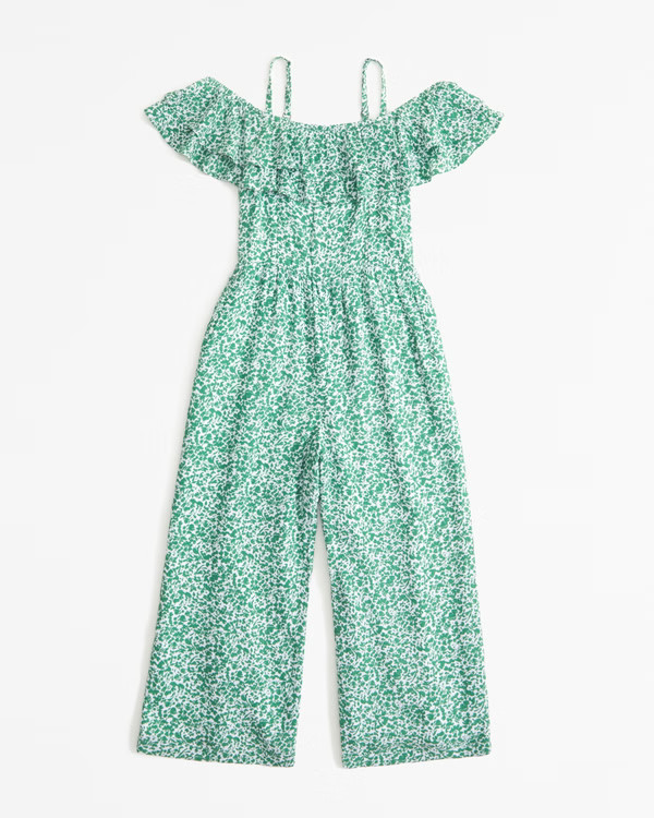 girls crinkle off-the-shoulder jumpsuit | girls new arrivals | Abercrombie.com | Abercrombie & Fitch (US)