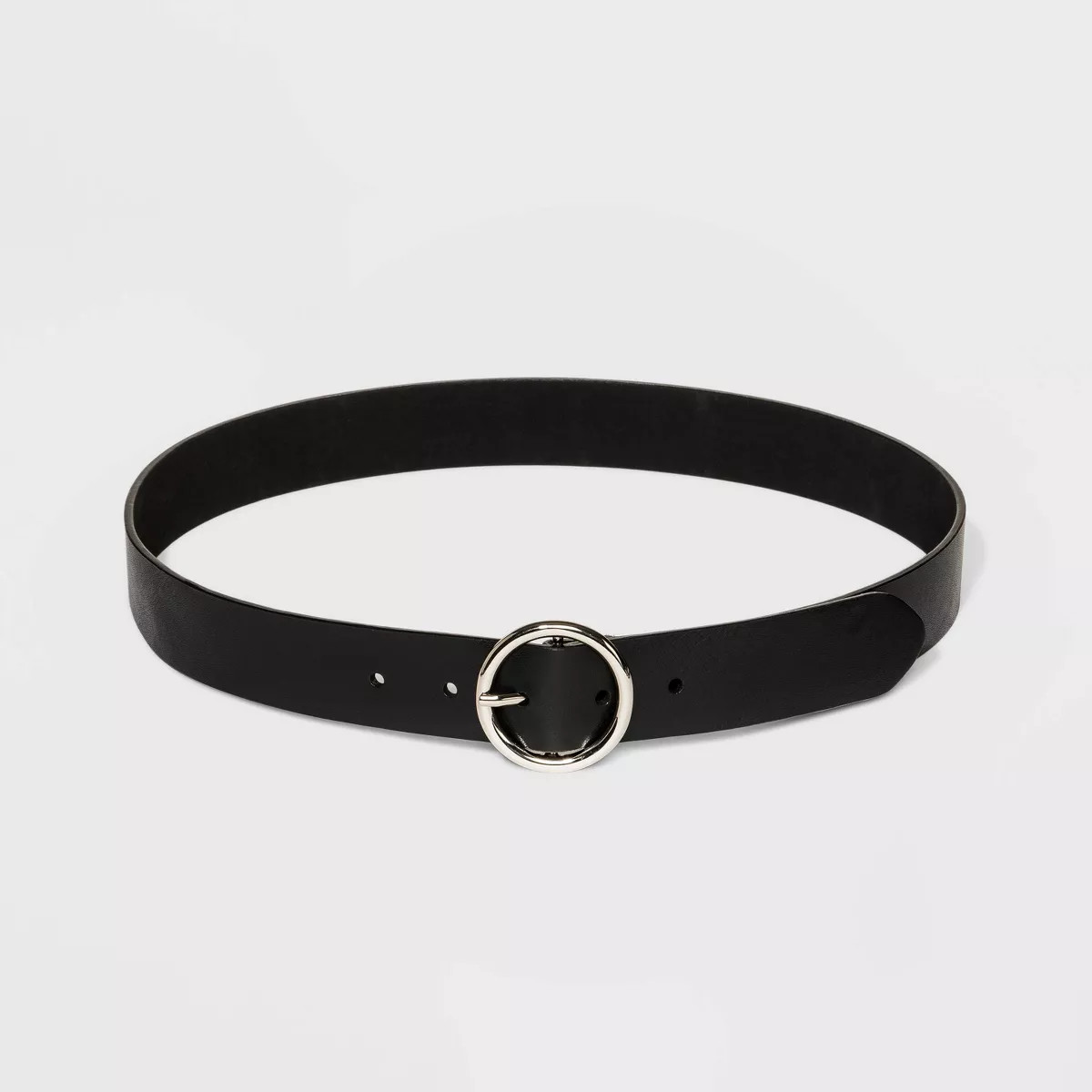 Women's Round Buckle Belt - Wild Fable™ Black M | Target