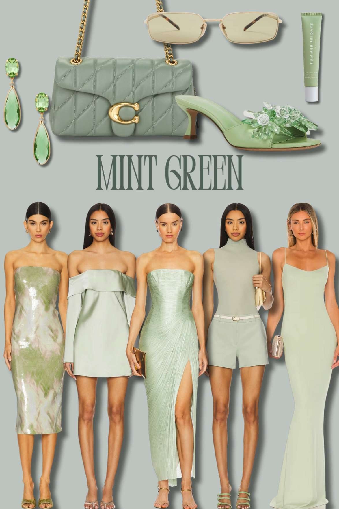 💚 Freshen up your wardrobe with dreamy mint green outfits that scream effortless elegance. From flowy dresses to elevated everyday looks, these Revolve finds are perfect for brunches, weddings, or vacation vibes. Soft, chic, and trending this season — shop the full edit now! #LTKSpring #RevolveStyle
#MintGreenOutfits #RevolveFashion #SpringStyleEdit #LTKOutfits #WeddingGuestDresses #VacationStyle #RevolveLooks #ChicSpringStyle #PastelAesthetic #TrendingNow 

 #LTKSeasonal #LTKStyleTip #LTKWedding