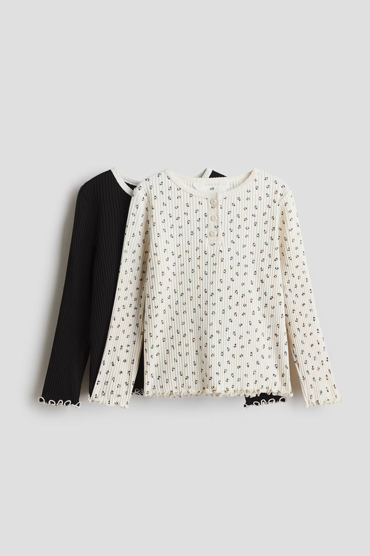 2-Pack Ribbed Cotton Tops | H&M (US + CA)