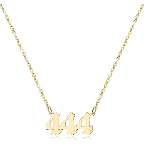 Tasunom Angel Number Choker Necklace Numerology Jewelry for Women | Amazon (US)