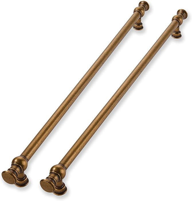 2 Pack 12 Inch Hole Center Antique Brass Cabinet Pulls-Heavy Duty Solid Cabinet Handles Suitable ... | Amazon (US)