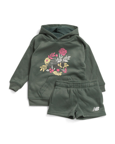 2pc Toddler Girls Hoodie And Shorts Set | TJ Maxx