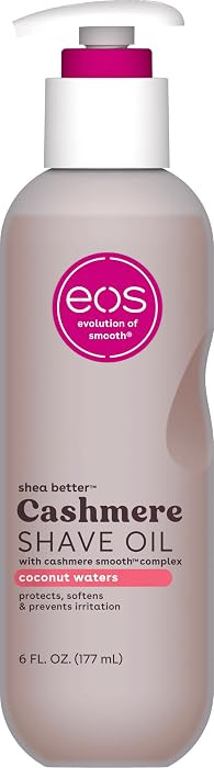 eos Cashmere Shave Oil – Coconut Waters, Moisturizing Shave Oil with Shea Butter & Glycerin, He... | Amazon (US)