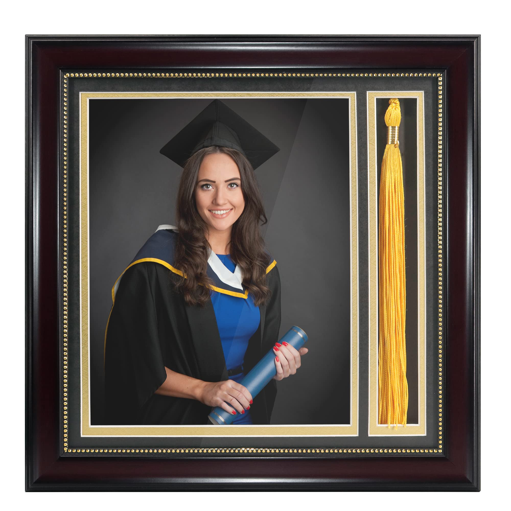 GraduationMall Graduation Photo Shadow Box Frame with Tassel Holder for 8x10 Pictures,Real Glass,... | Amazon (US)