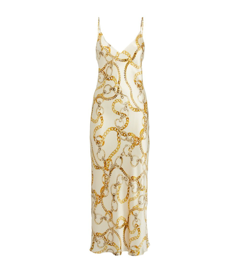 Silk Seridie Midi Slip Dress | Harrods