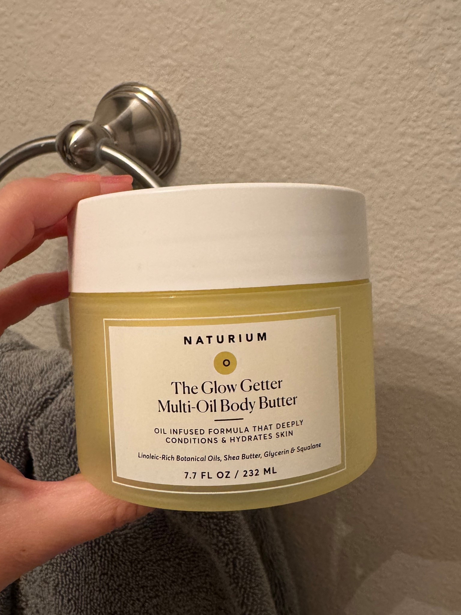 Friday Favorite: Naturium The Glow Getter Multi-Oil Body Butter

I bought this after I kept seeing it pop up on my pages and seeing everyone raving about it. It’s 100% worth the hype! My hands were so dry and my usual go-to’s for hydration were not cutting it. This worked overnight to deliver amazing results. I’ve added it to my daily routine! 

Skin care | beauty | self care | lotion | body creams 

#LTKTravel #LTKMidsize #LTKBeauty