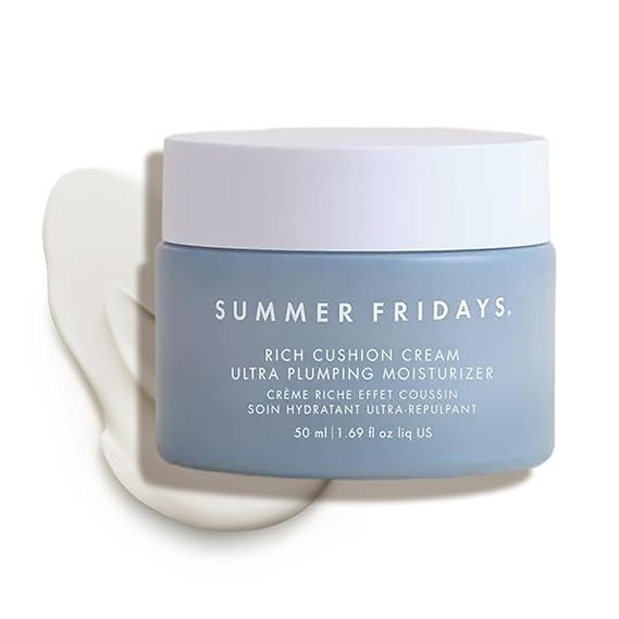 Summer Fridays Rich Cushion Face Cream - Ultra Plumping Barrier Repair Cream + Makeup Primer - In... | Amazon (US)
