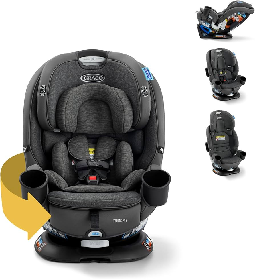 Graco Turn2Me 3-in-1 Rotating Convertible Car Seat, Manchester, Rear-Facing Rotation Only, Forwar... | Amazon (US)