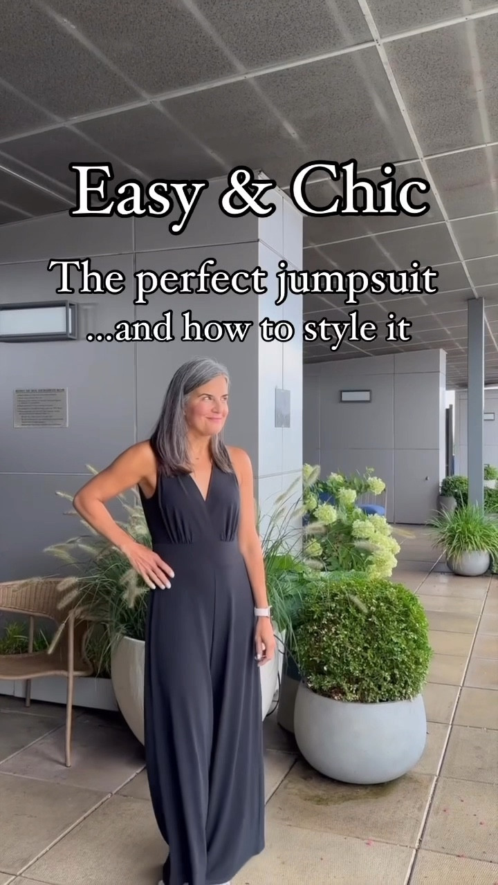 I’m smitten with this new Penelope Jumpsuit from Soft Surroundings. 🖤🩶🤍 

One-piece dressing is the best! It makes getting ready so easy. This piece is incredibly flattering and will look great on many different figures. ⭐️⭐️⭐️

I love the floaty legs on this jumpsuit and am obsessed with the fit. I will be taking it to Europe when I head there in a month–it’s going to be part of my travel uniform! For warm weather, I’ll wear it with these J. Renee Amorra Mesh Slide sandals. When the weather turns cooler, I’ll add the Stella Topper in this fun zebra print.

As for accessories, I’m adding the Soft Surroundings Leather Strap In Clutch with a handy wrist strap to pull the look together. These pieces will give your closet the chic boost it needs for right now into fall! 🍁

#LTKOver40 #LTKStyleTip