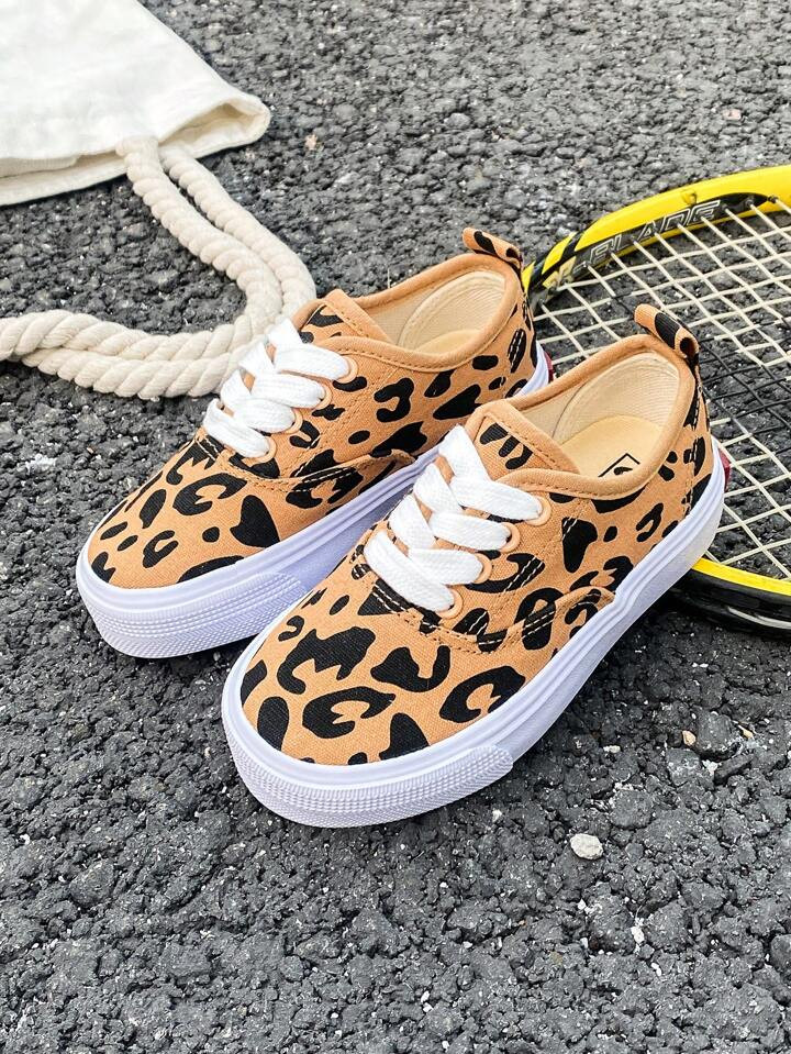 Kids Canvas Shoes Spring/Autumn Korean Style Simple Fashionable Low Top Athletic Shoes With Lace,... | SHEIN