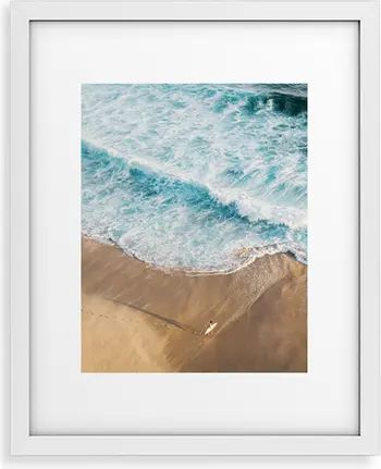 The Surfer & The Ocean Framed Wall Art | Nordstrom