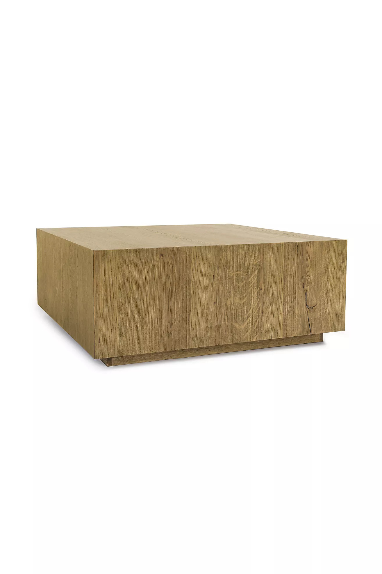 Layne 42" Square Oak Wood Coffee Table | Anthropologie (US)