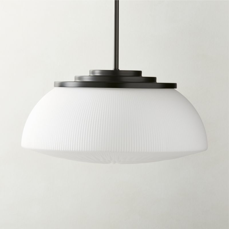 Dufrene Matte Black Modern Pendant Light | CB2 | CB2