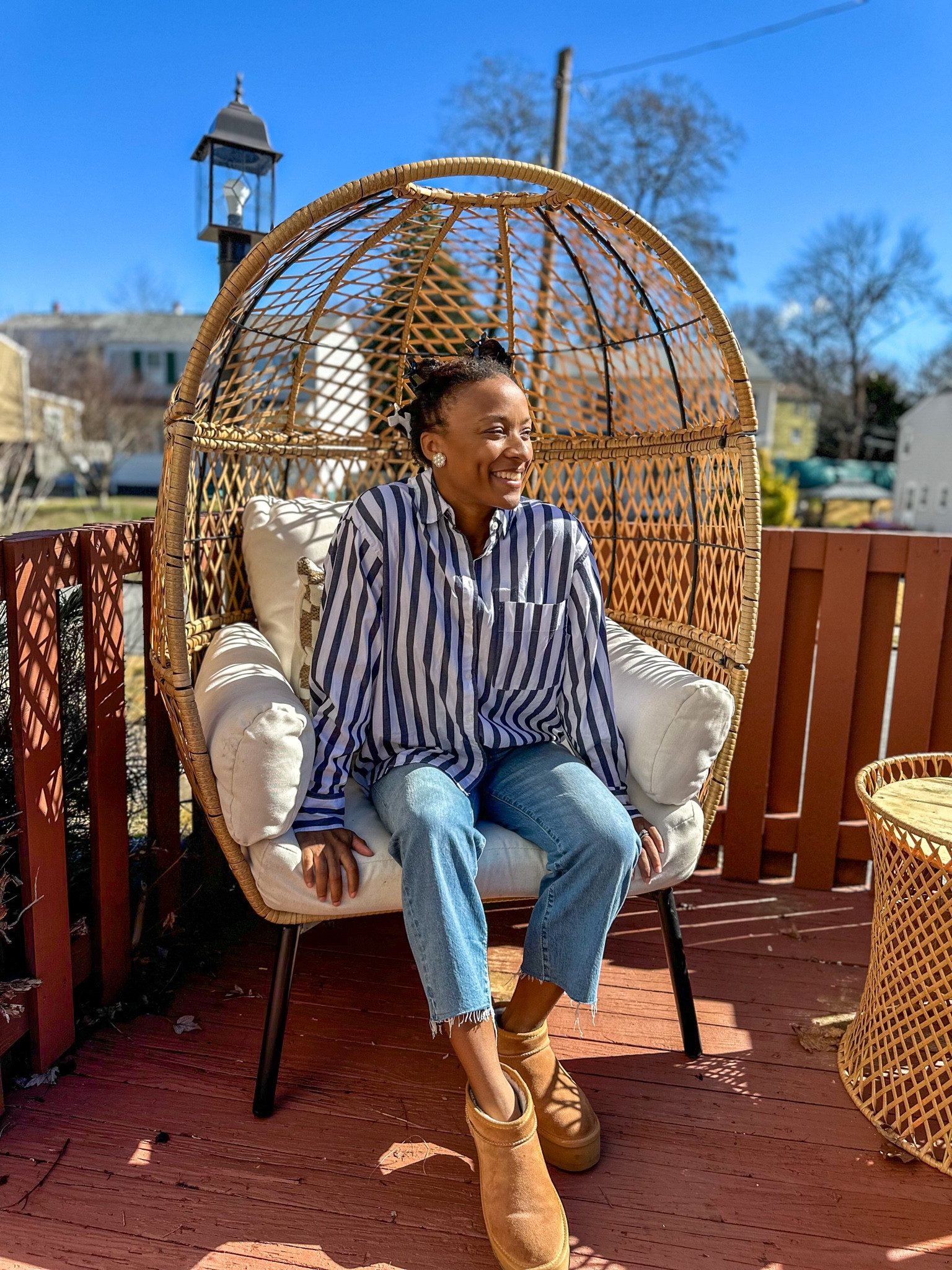 Outdoor patio situation.  LOVE these egg chairs!

#LTKSeasonal #LTKSpringSale #LTKhome
