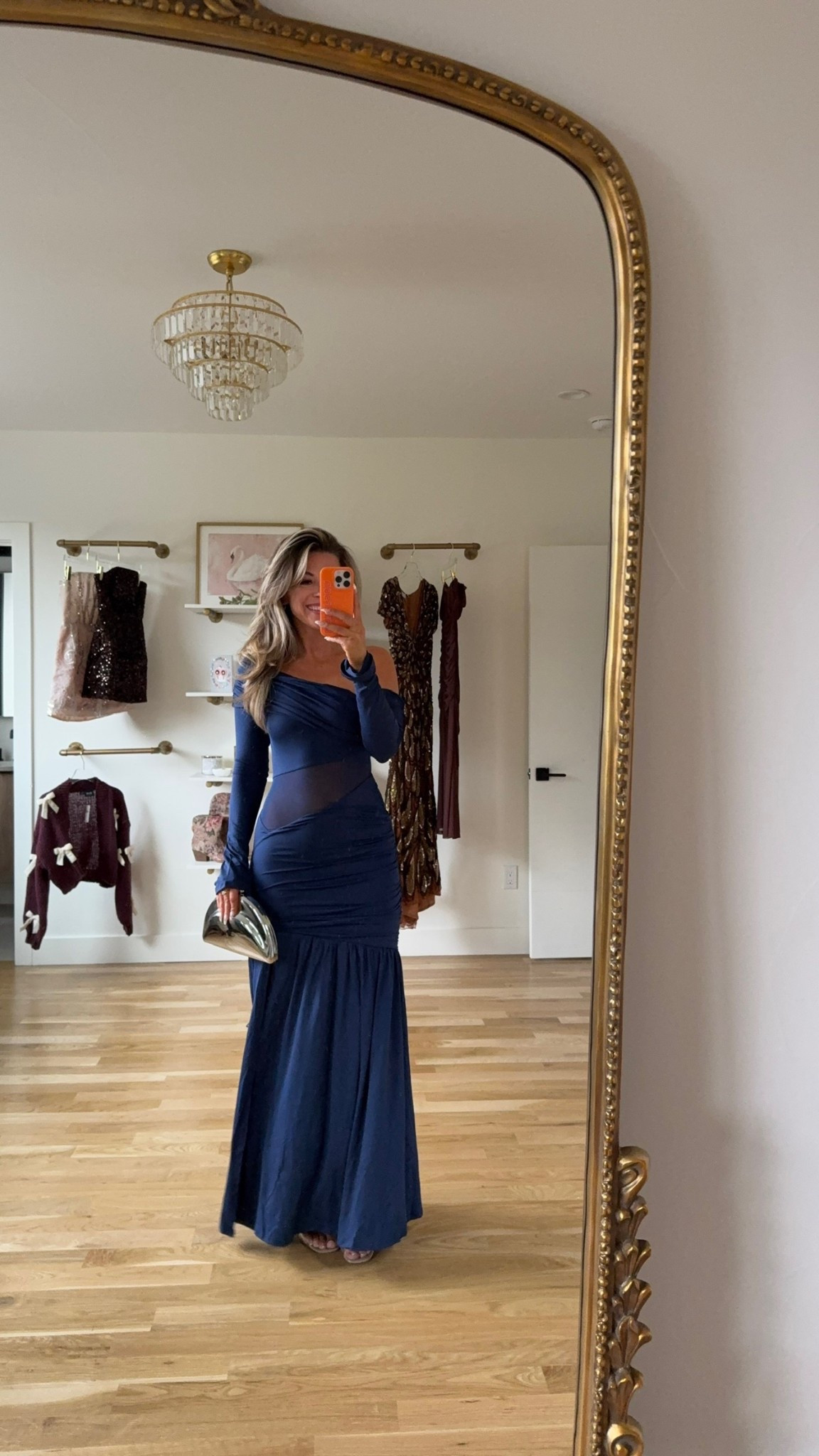 Amazon navy mesh wrap one shoulder wedding guest dress 

Wearing my usual small/2

Wedding guest
Formal event
black tie
Special occasion 
Fall event
Navy dress
Mesh dress
Wrap dress

#LTKParties #LTKWedding #LTKFindsUnder100