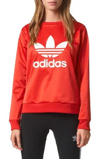 Women's Adidas Trefoil Crewneck Sweater | Nordstrom