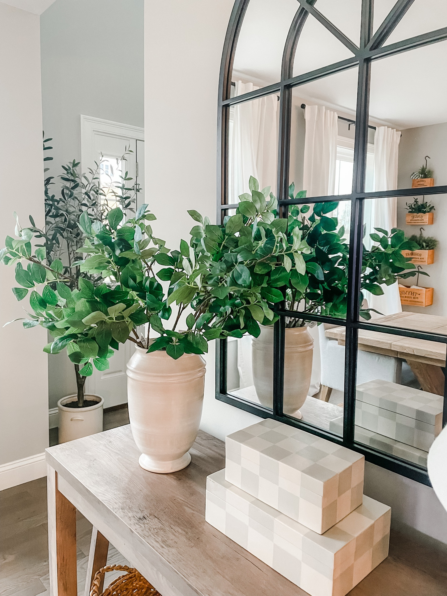 Home decor 
Faux florals 
Home decorating
Storage boxes 