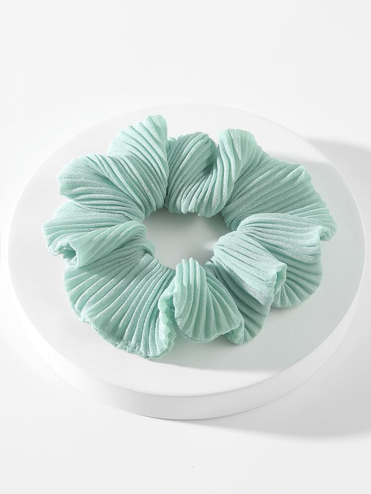 Solid Pleated Scrunchie | SHEIN