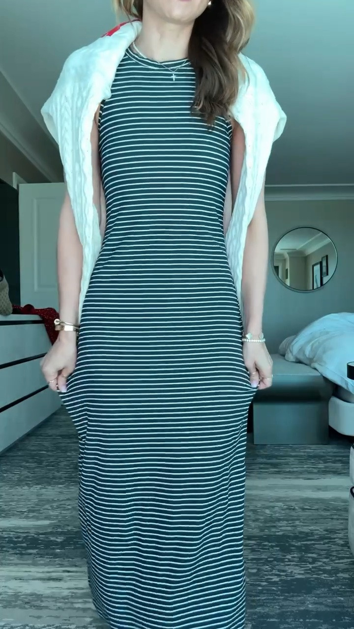 My travel outfit of the day! Roadtrip outfit. Target ribbed modal blend midi dress in XS. American Flag sweater in XXS. Jelly ballet flats are whole sizes only. I’m a 6.5 and did a 6 based on reviews. Summer dress. Summer outfit. Vacation dress. Vacation outfit.

#LTKPetite #LTKTravel #LTKootd
