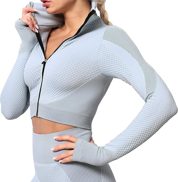 TSUTAYA Women's Ruched Yoga Pants High Waist Tummy Control Workout Leggings Textured Booty Tights | Amazon (US)