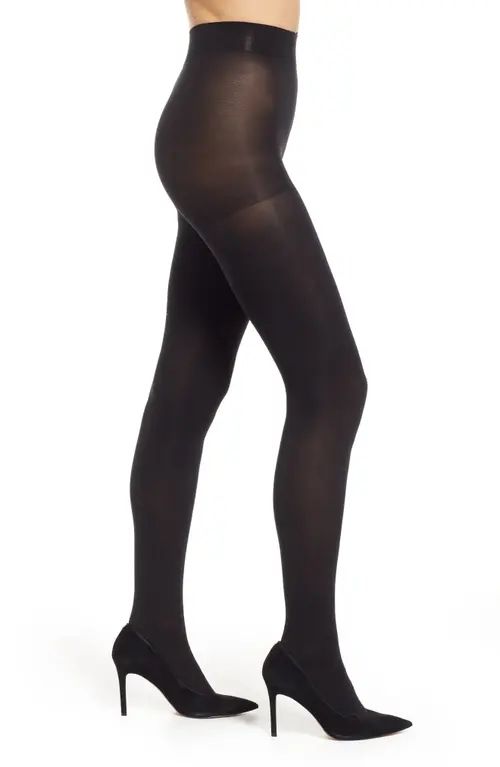 Hue Super Opaque Tights in Black at Nordstrom, Size 3 | Nordstrom