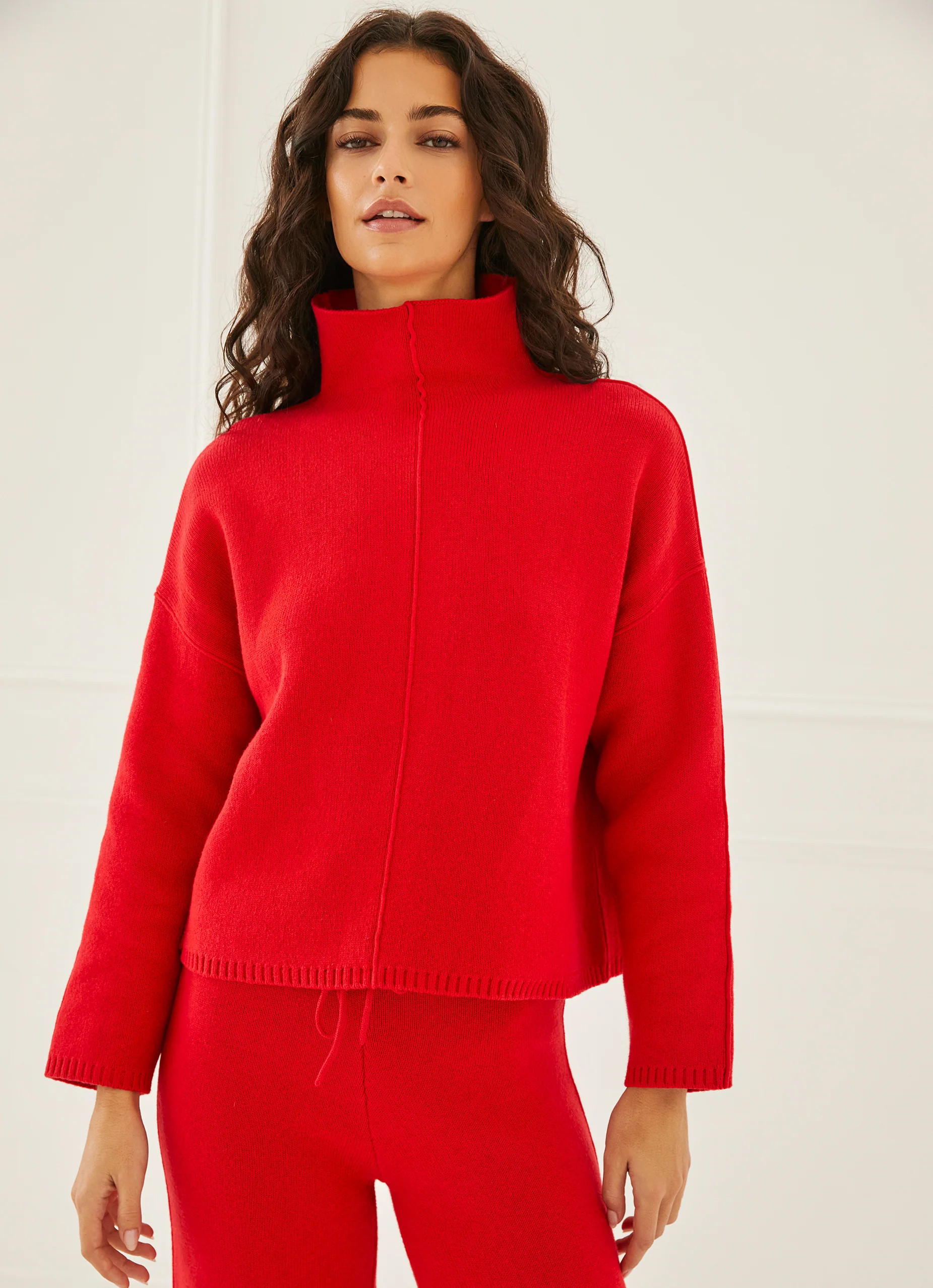 Turtleneck with Piping Details | Something Navy