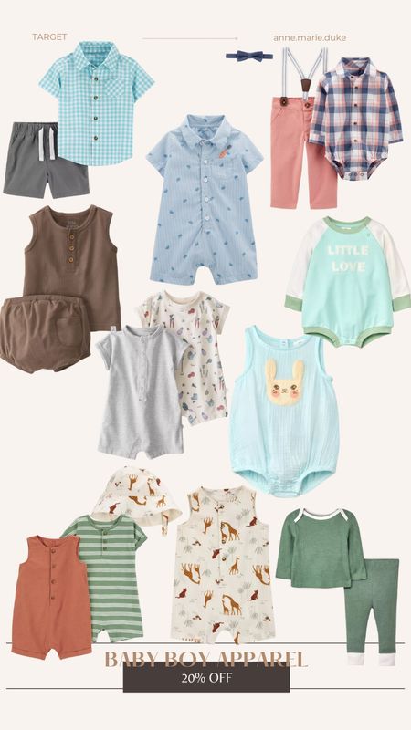 SALE ALERT - 20% off baby apparel at Target. Great time to stock up on spring and summer clothes for baby boy. #easter #sale #spring 

#LTKSeasonal #LTKbaby #LTKsalealert