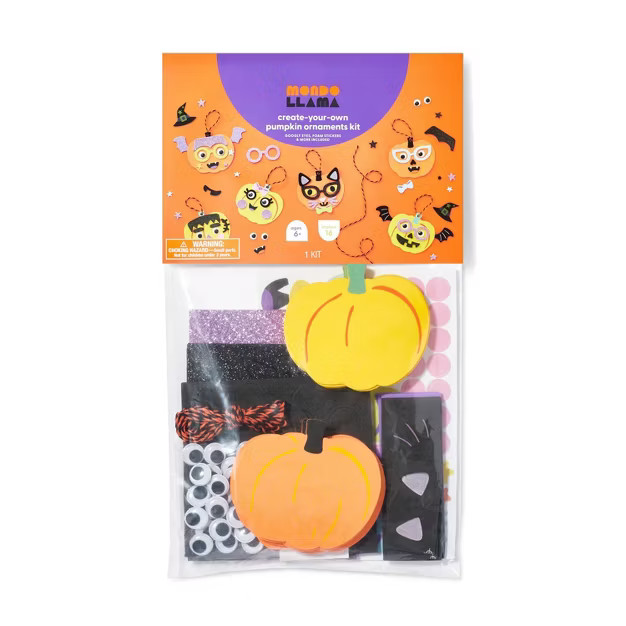 Halloween Pumpkin Ornament Kit - Mondo Llama™ | Target