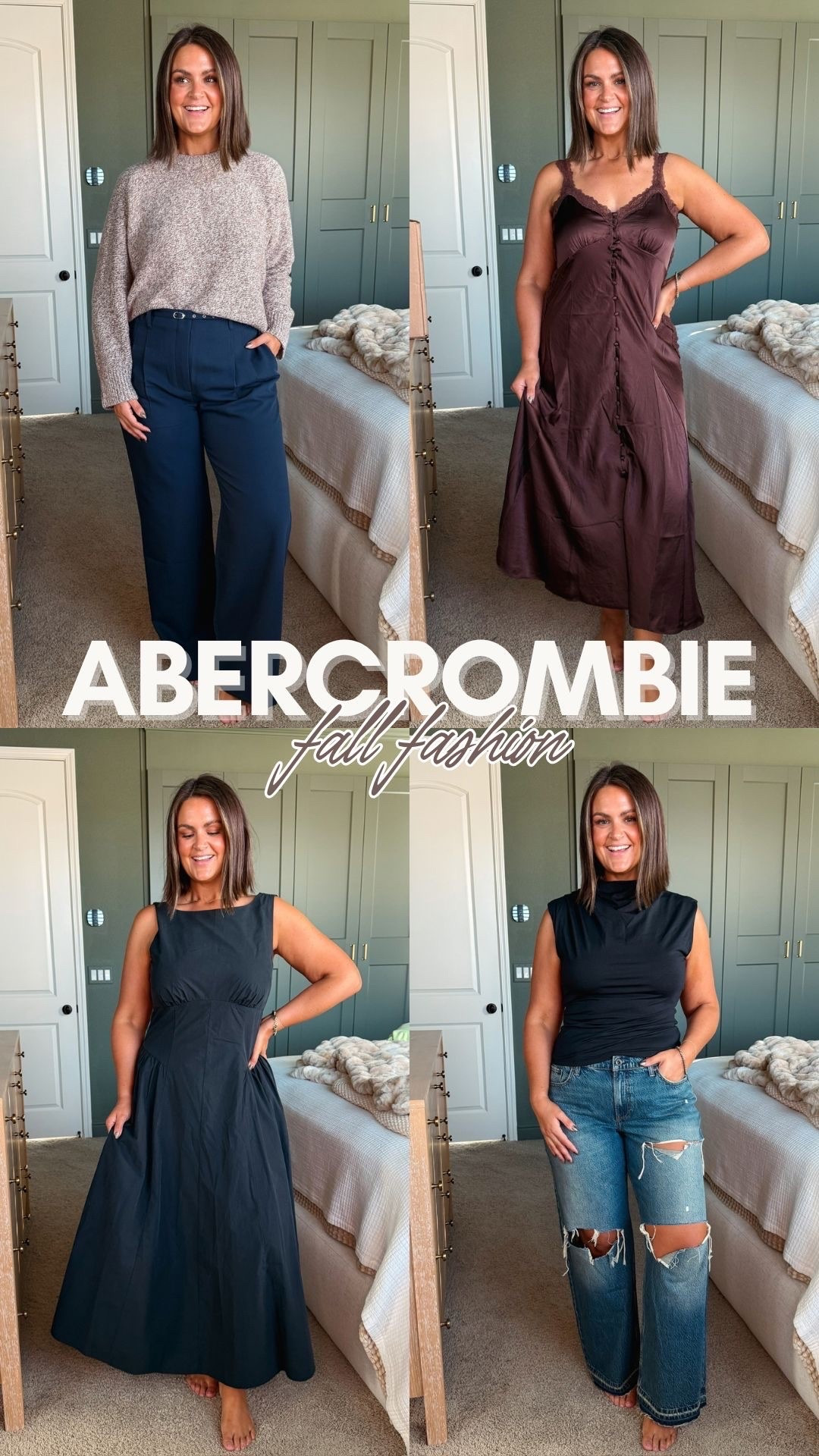 Fall Fashion from Abercrombie! 

Dresses, large
High rise jeans, 31R
Trousers, 32R
Sweater & top, large

Size 12, midsize fashion, workwear, date night outfit @abercrombie

#LTKstorytime #LTKMidsize #LTKgrwm