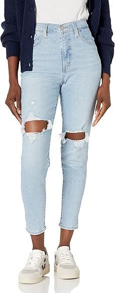Levi's Women's High Waisted Taper Jeans, Eco Blue, 32 at Amazon Women's Jeans store | Amazon (US)