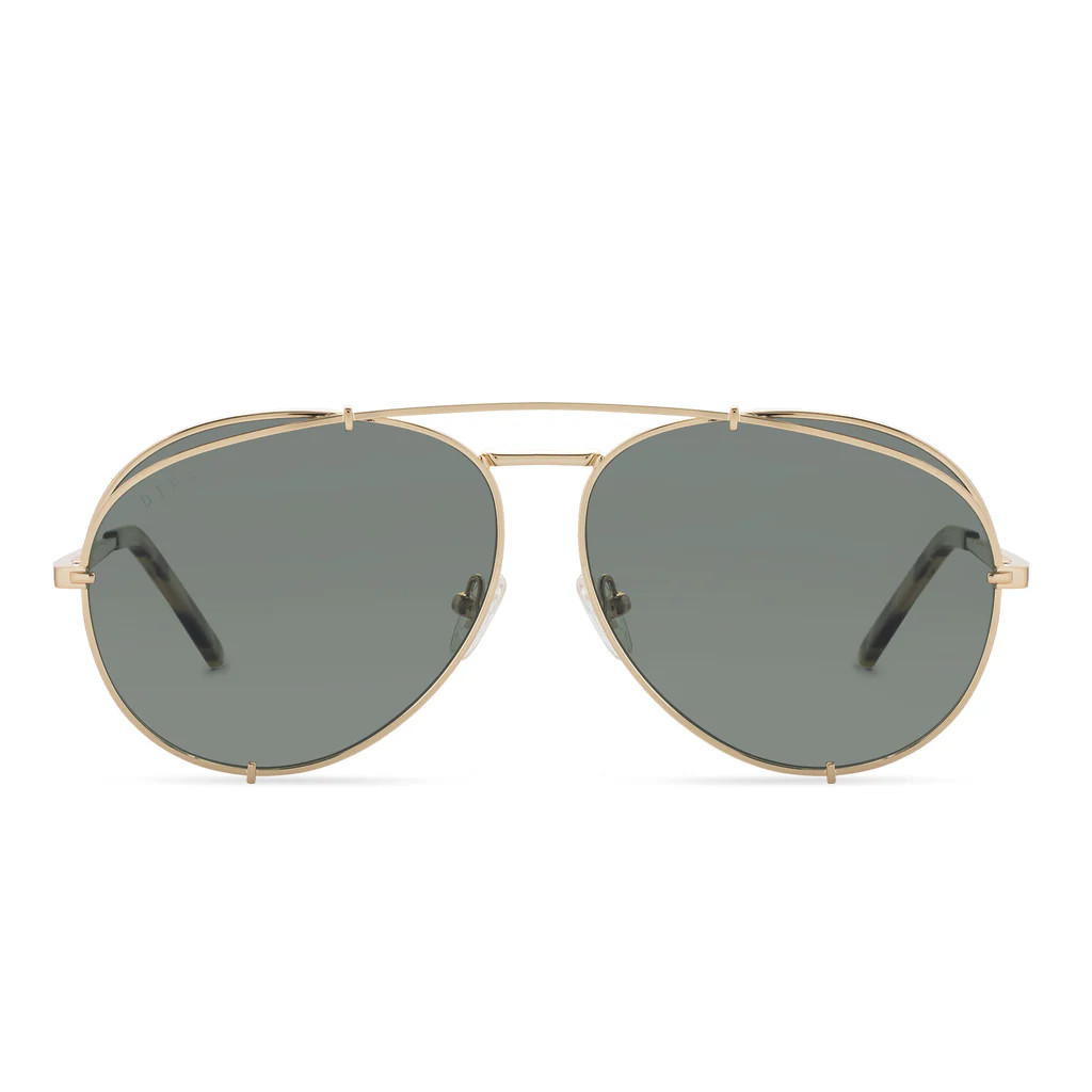 KOKO - GOLD + G15 + POLARIZED SUNGLASSES | DIFF Eyewear