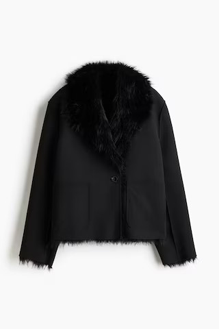 H & M - Double-faced jacket - Schwarz - Damen | H&M (DE, AT, CH, NL, FI)