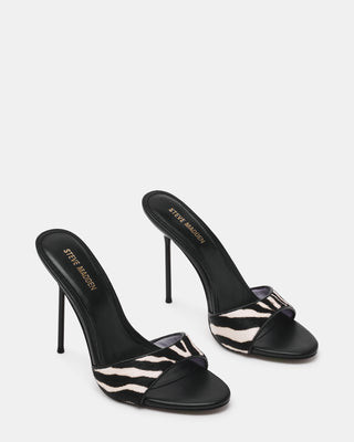 Steve Madden Women's Davina Mule Heels - Zebra - Size 6 - Leather | Steve Madden (US)