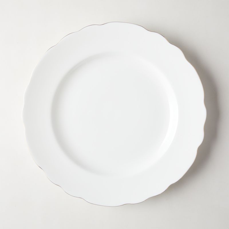Chelsea Modern White Dinner Plate + Reviews | CB2 | CB2